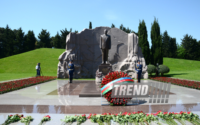 Azerbaijan marks 93rd birthday anniversary of National Leader Heydar Aliyev. Azerbaijan, Baku, 10 May 2016 